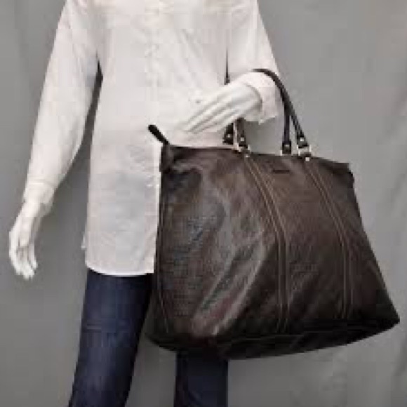 πβ¨ X-LARGE β¨π LEATHER TOTE GUCCISSIMA GUCCI BEAUTIFUL - Picture 2 of 12